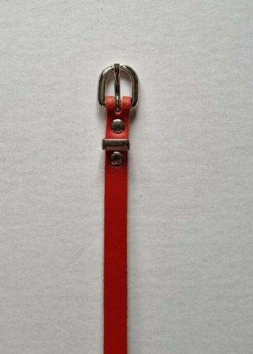 Leather Belt (B1) 13mm (X-Small - Red)